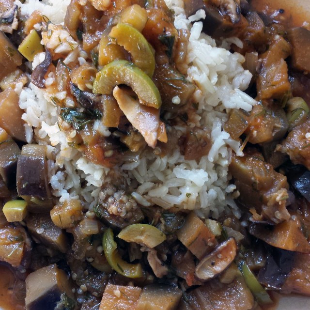 nontraditional eggplant caponata